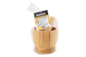 Ступка бамбук 11х10.5х10.5см №10-107-026 Terrestrial Nava 1шт