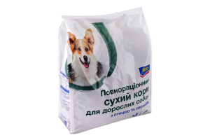 Корм сухий повнораціонний для дорослих собак З птицею та овочами Aro м/у 3кг