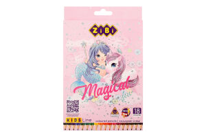 Набор карандашей цветных 18 цветов №ZB.2449 Magical Kids line ZiBi 1шт