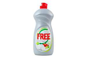 Гель для мытья посуды с ароматом яблока и лайма Free 500мл