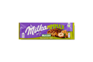 Шоколад молочний з начинкою з додаванням горіхової пасти фундука Nussini Mmmax Milka м/у 270г