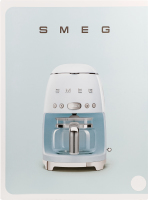 Кавоварка Smeg крапельна біла DCF02WHEU