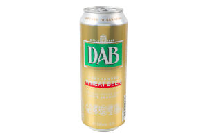 Пиво 0.5л 4.8% світле фільтроване пастеризоване Пшеничне DAB з/б