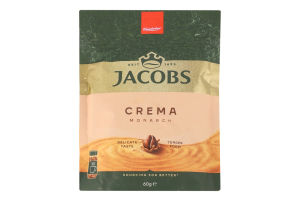 Кава розчинна порошкоподібна Crema Monarch Jacobs д/п 60г