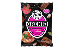 Гренки ржаные Холодец с хреном Grenki Flint м/у 100г