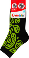 Шкарпетки дитячі Conte kids Tip-Top №5С-11СП 18 чорний-салатовий