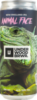 Пиво 0.33л 5.5% светл нефильтрованное неосветленное непастеризованное Animal face New England IPA Underwood Brewery ж/б