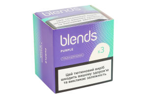Виріб тютюновмісний для електричного нагрівання з фільтром Blends Purple 60шт