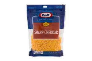 Kraft Natural Cheese Sharp Cheddar Shredded