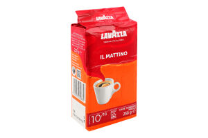Кофе натуральный жареный молотый ІL Mattino Lavazza в/у 250г