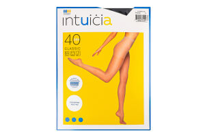 Колготки жіночі Intuicia Classic 40den 3 чорний