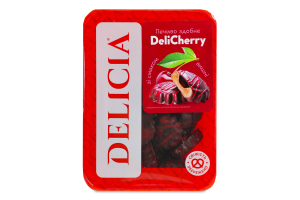 Печенье сдобное со вкусом вишни DeliCherry Delicia лоток 0.35кг