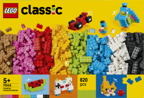 Конструктор для дітей від 5років №11045 Creative colourful bricks Classic Lego 820ел