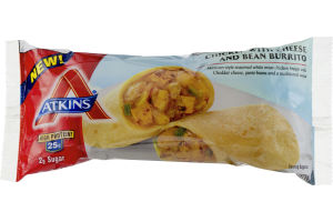 Atkins Chicken with Cheese and Bean Burrito
