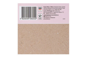 Блокнот клітинка з перфорацією верхнє клеєве кріплення 100*100мм 60аркушів Тетрада