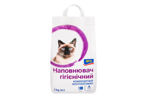 Наполнитель гигиенический для домашних животных композитный бентонитовый мелкой фракции Aro 5кг