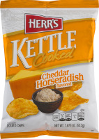 Herr's Kettle Cooked Cheddar Horseradish Potato Chips