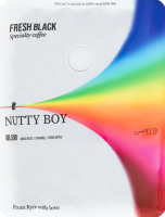 Кофе натуральный жареный в зернах Nutty boy Fresh Black в/с м/у 200г