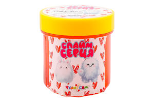 Слайм кришталевий Серця прозорий 125г в асортименті Чудісам