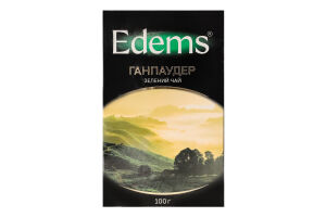 Чай зеленый листовой Ганпаудер Edems в/с к/у 100г