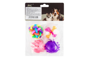 Набір іграшок для котів 4см 4шт мікс