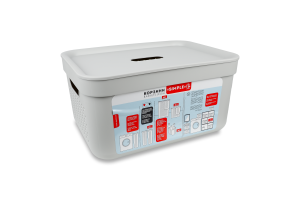 Корзина Simple 15л сірий Алеана