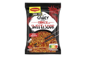 Вермішель швидкого приготування в соусі з кисло-солодким смаком Magic Asia Maggi м/у 128г