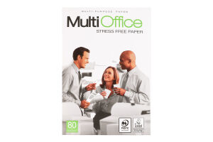 Бумага 500 листов 80г/м2 А4 Multioffice 1шт