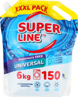 Гель д/прання Універсал д/кольорових та білих речей 6кг д/п Super Line