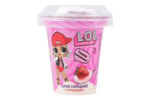 Сирок 5% солодкий з наповнювачем Полуниця L.O.L. Surprise! ст 130г