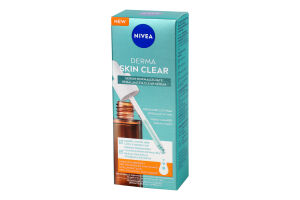 Сыворотка для восстановления водного баланса и чистой кожи Derma Skin Clear Nivea 30мл