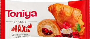 Круассан с наполнителями со вкусом вишни и ванили Maxi Toniya м/у 110г