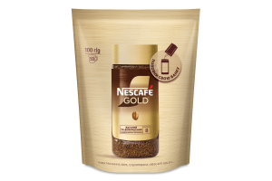 Кава розчинна сублімована Gold Nescafe д/п 100г
