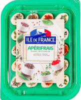 Сир свіжий посипаний спеціями та приправами Смаки Провансу Аперіфре Ile De France лоток 100г
