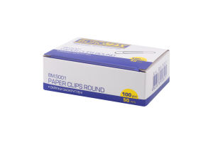 Скрепки скругленные 50мм №BM.5001 Buromax 100шт