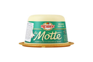Масло кислосливочное 80% полусоленое La motte President п/у 250г