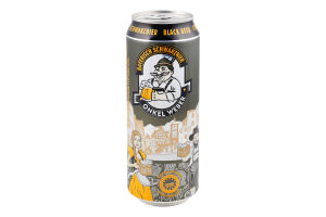 Пиво 0.5л 4.9% темне фільтроване пастеризоване Bayerisch Schwarzbier Onkel Weber з/б