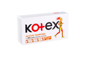 Тампони гігієнічні Normal Active Kotex 16шт