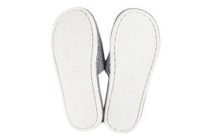 Тапки чоловічі Bartolini в смужку сіро-білі