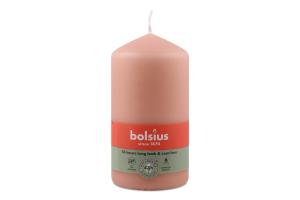 Свіча Bolsius 130/68 рожева 43 год. арт. 103615300304