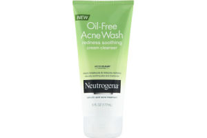 Neutrogena Oil-Free Acne Wash Redness Soothing Cream Cleanser