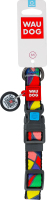 Нашийник д/собак Вітраж з QR паспортом нейлон пластиковий фастекс 20мм L28-40см 4577 ВауДог