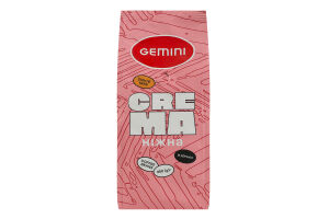 Кава натуральна смажена в зернах Crema Gemini 1с м/у 250г