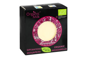 Сыр 45% мягкий органический Моцарелла Organic Milk к/у 165г