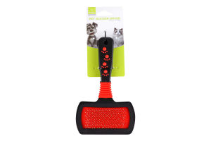Щітка-пуходерка для тварин двостороння 18x10,5см