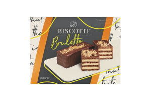 Пирожное песочное Брюлетто Biscotti к/у 250г