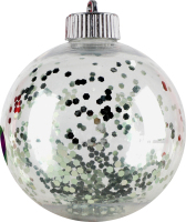 Прикраса ялинкова Куля з зірками 10см 833954