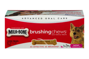 Milk-Bone Brushing Chews Daily Dental Treats Mini - 14 CT
