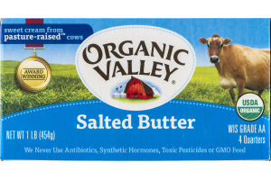 Organic Valley Salted Butter - 4 CT