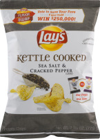 Lay's Potato Chips Kettle Cookied Sea Salt & Cracked Pepper